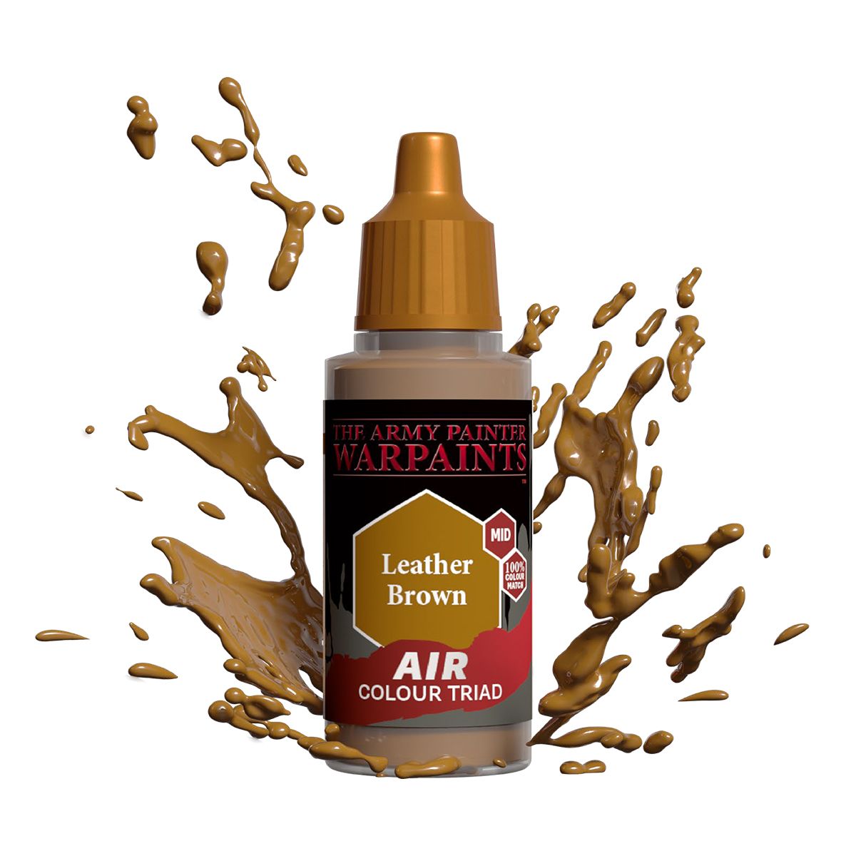 Army Painter - Warpaints Air - Leather Brown Acrylic Paint 18ml