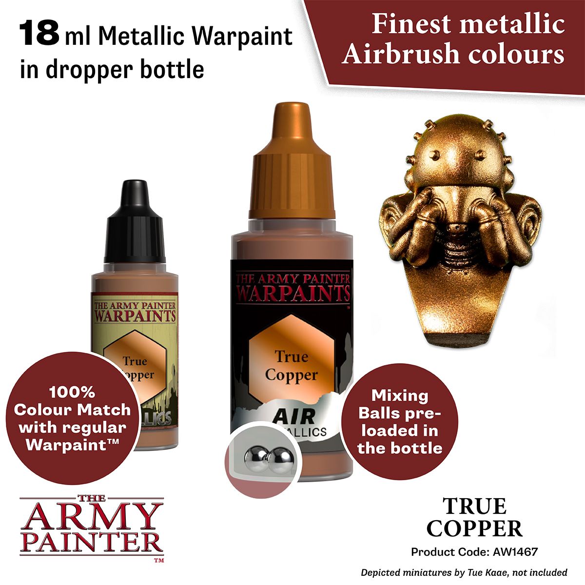 Army Painter - Metallics - Air True Copper Acrylic Paint 18ml