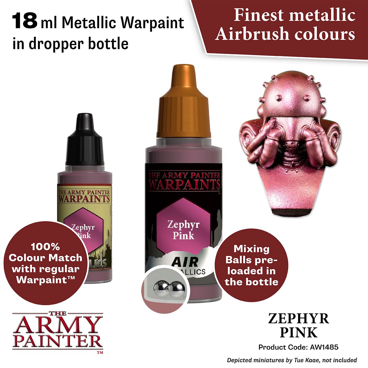 Army Painter - Metallics - Air Zephyr Pink Acrylic Paint 18ml