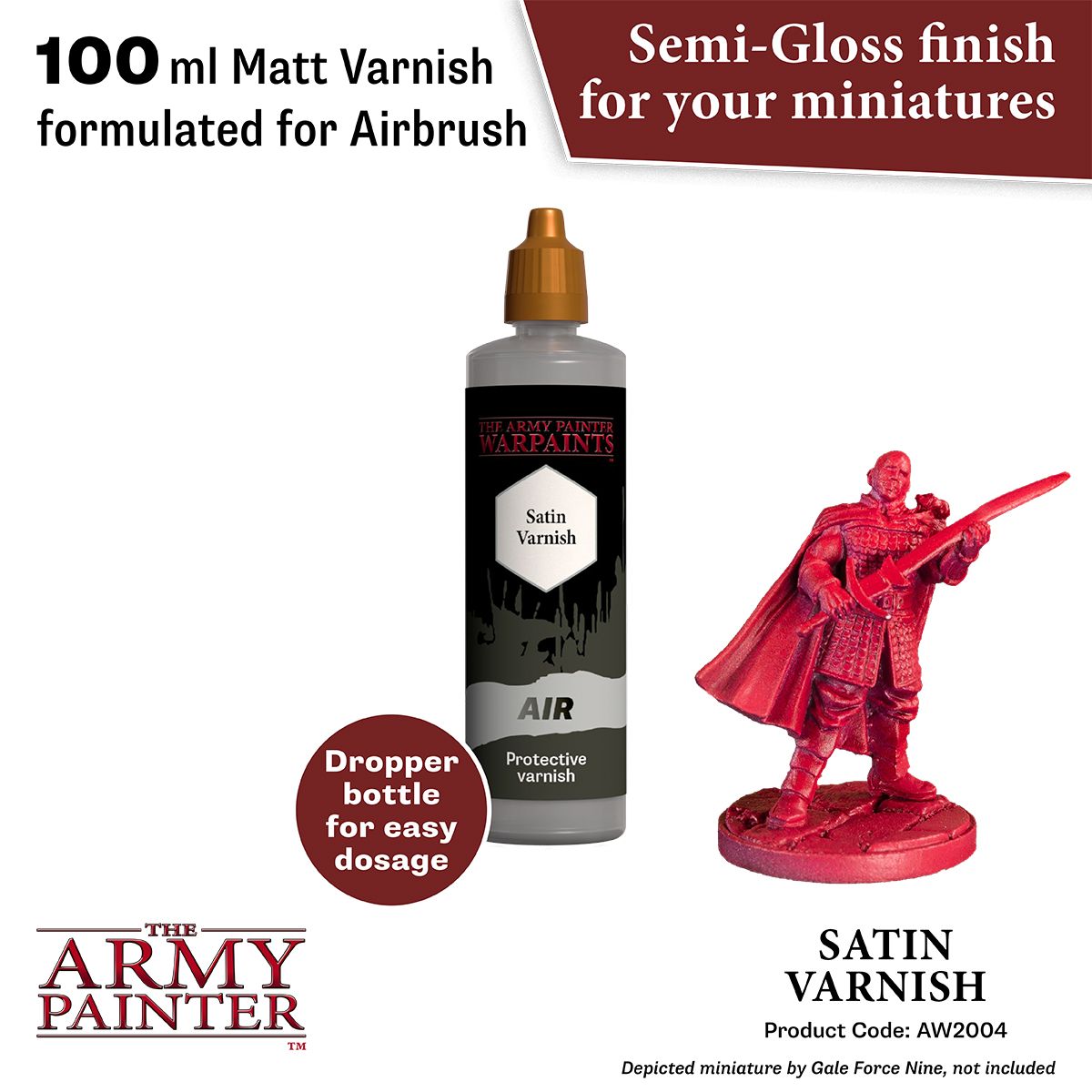 Army Painter - Warpaints Air - Aegis Suit Satin Varnish 100 ml