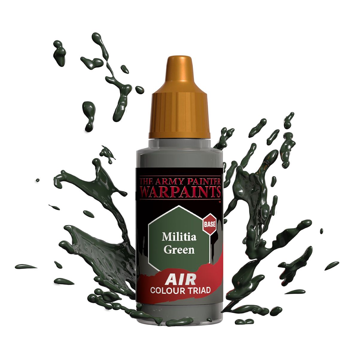 Army Painter - Warpaints Air - Militia Green Acrylic Paint 18ml