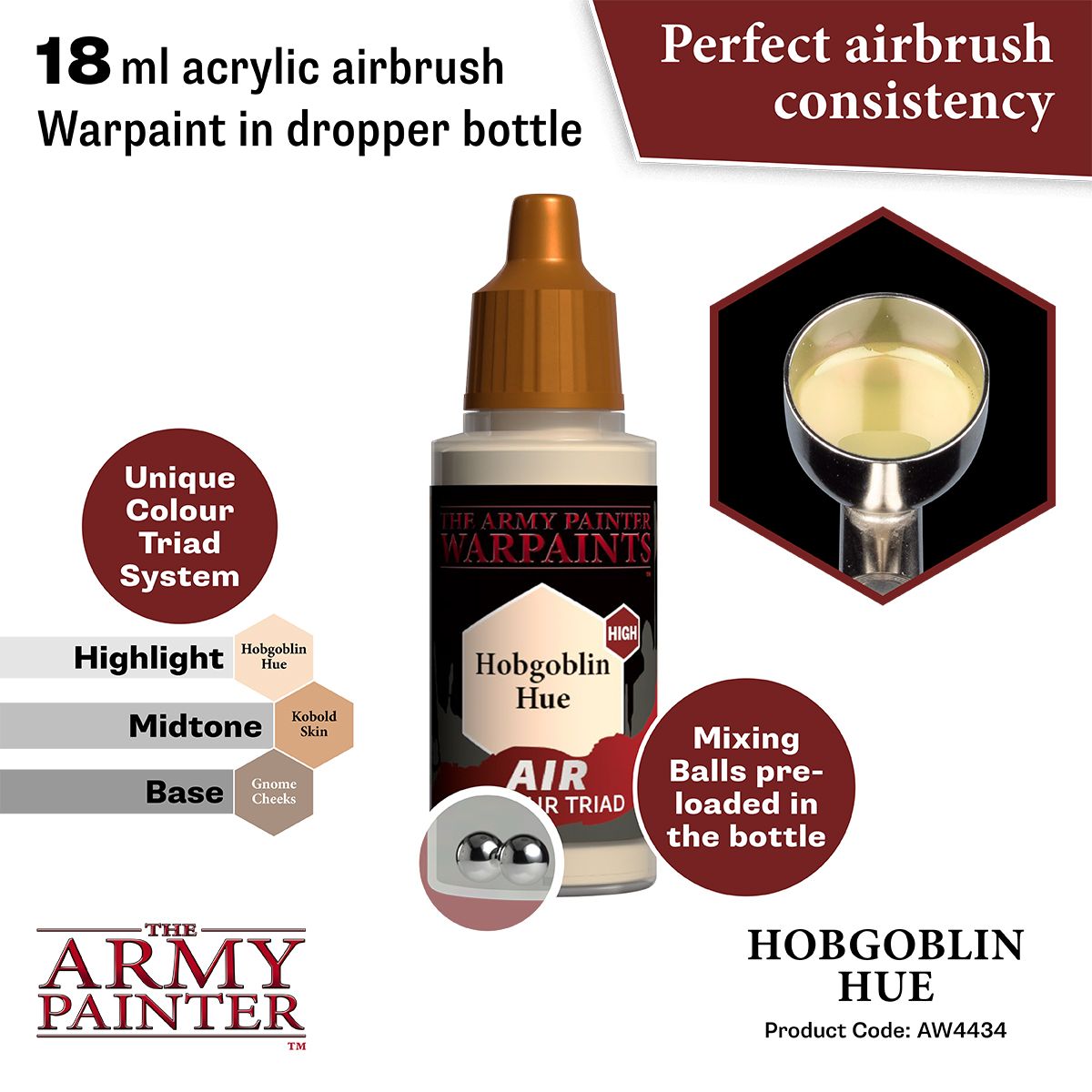 Army Painter - Warpaints Air - Hobgoblin Hue Acrylic Paint 18ml