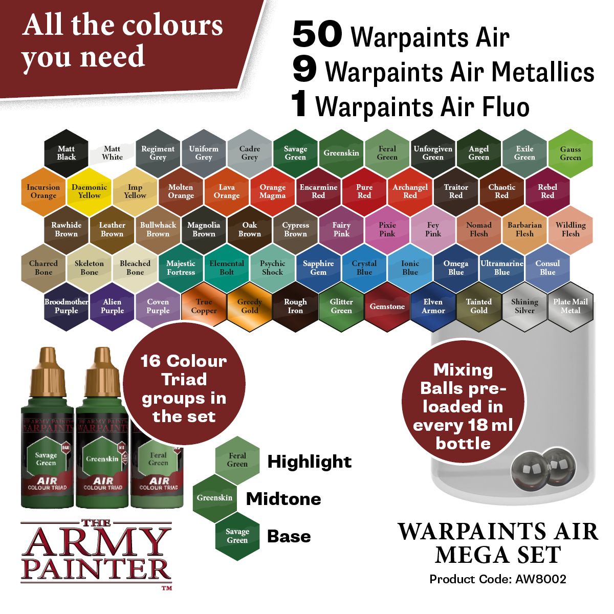 Army Painter - Warpaints Air - Mega Set