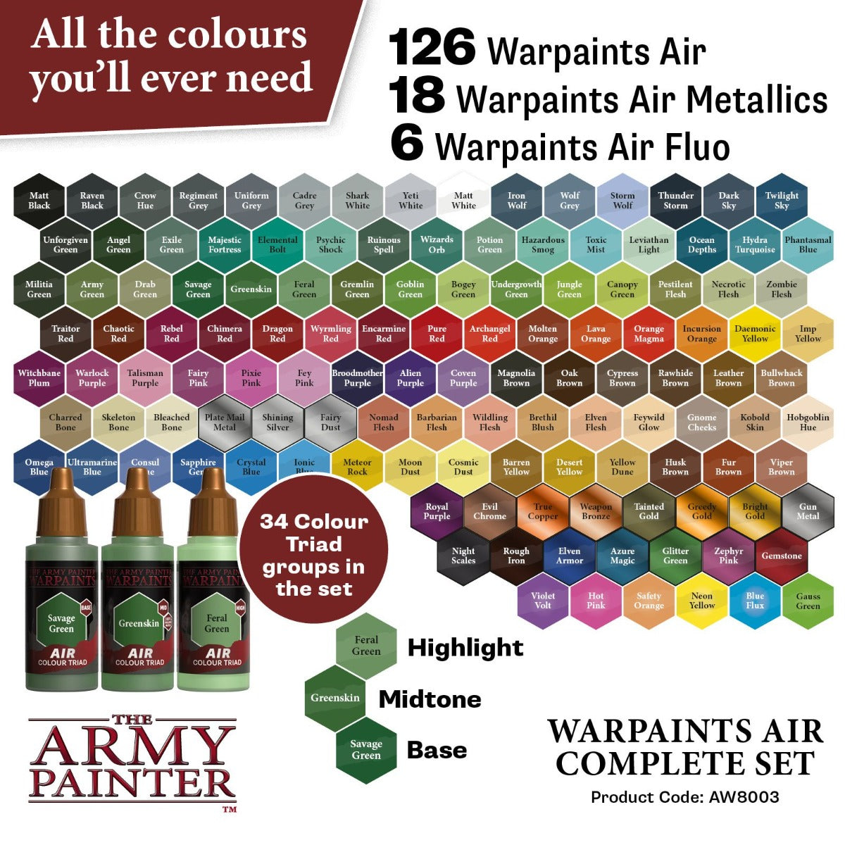 Army Painter - Warpaints Air - Complete Set