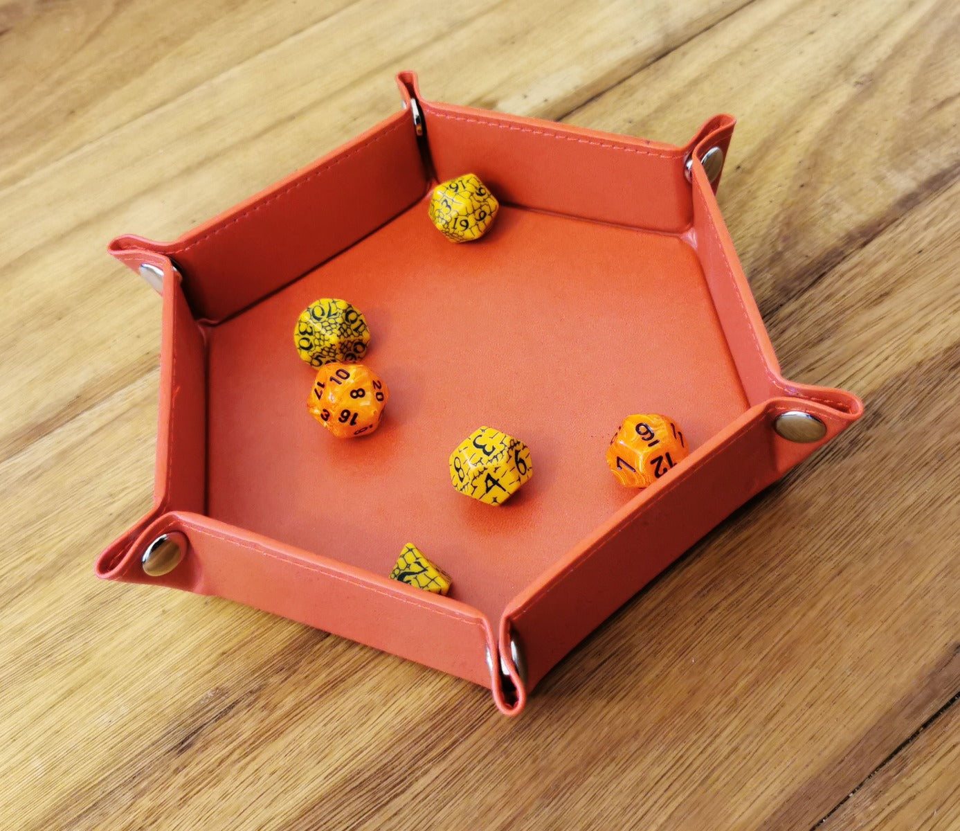 LPG Hex Dice Tray 6" Red