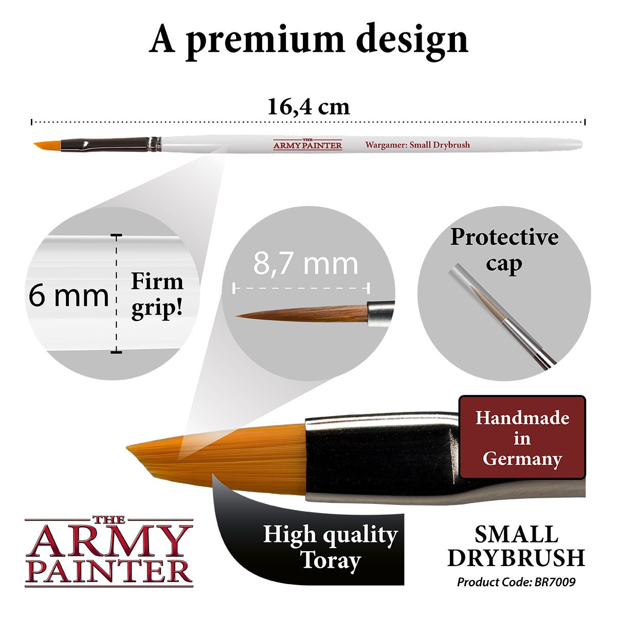 Army Painter - Brushes - Wargamer Brush - Small Drybrush