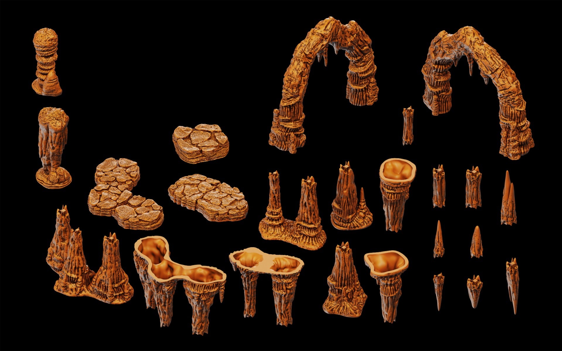 WarLock Tiles Accessory Stalactites & Stalagmites