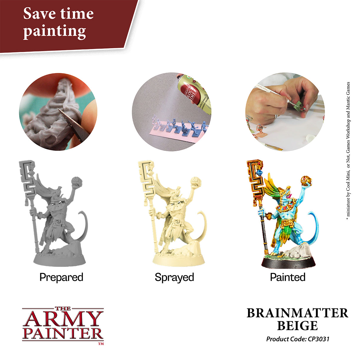 Army Painter Aerosol Spray Primer - Brainmatter Beige 400ml