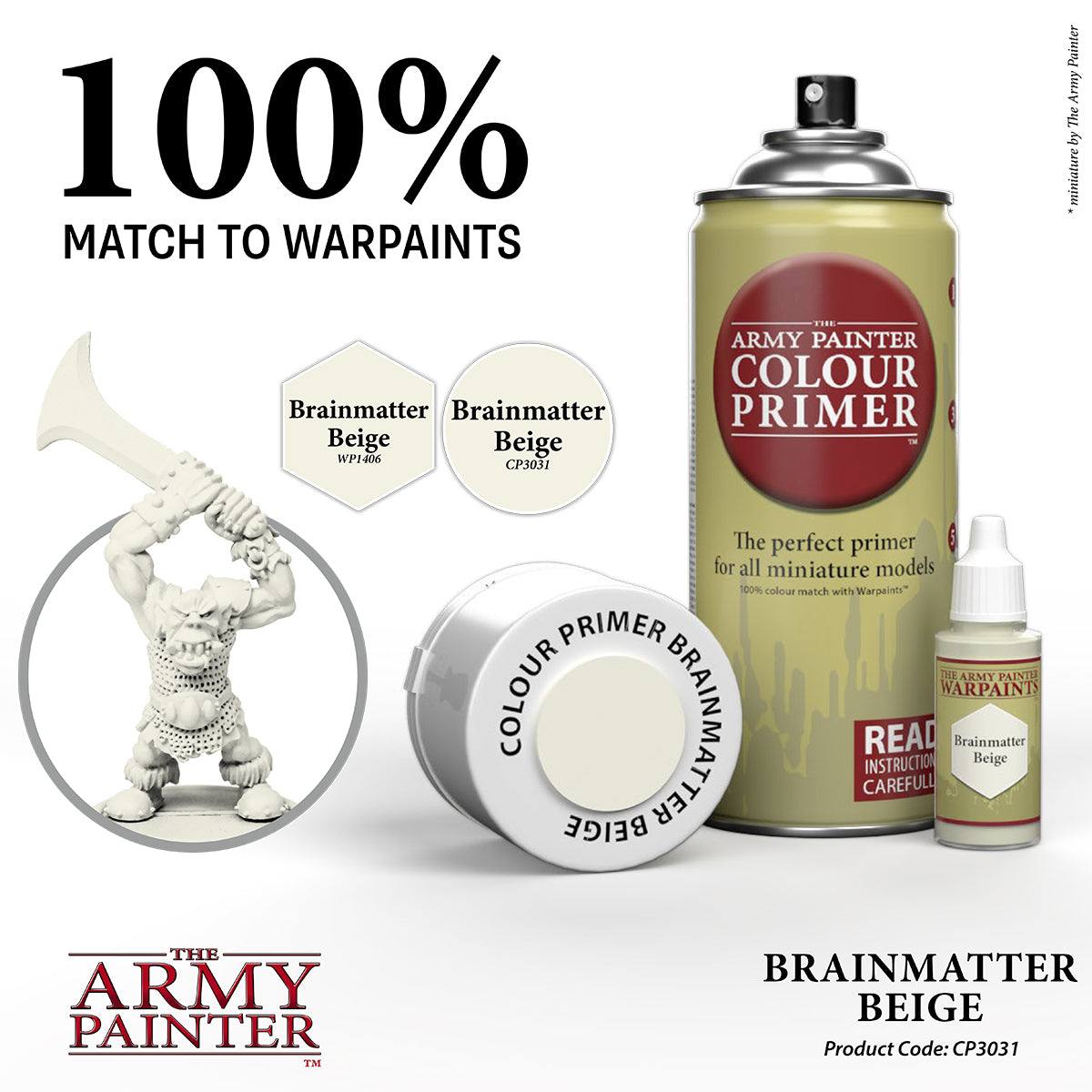 Army Painter Aerosol Spray Primer - Brainmatter Beige 400ml