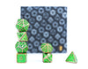 LPG Dice RPG Set Draco Bright Green/Brass