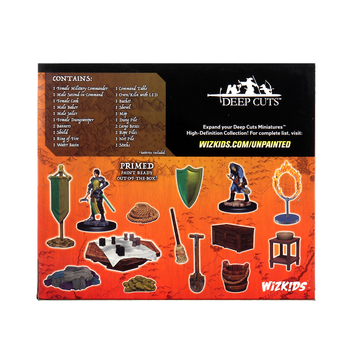 WizKids Deep Cuts Unpainted Miniatures Castle Kingdom Retainers