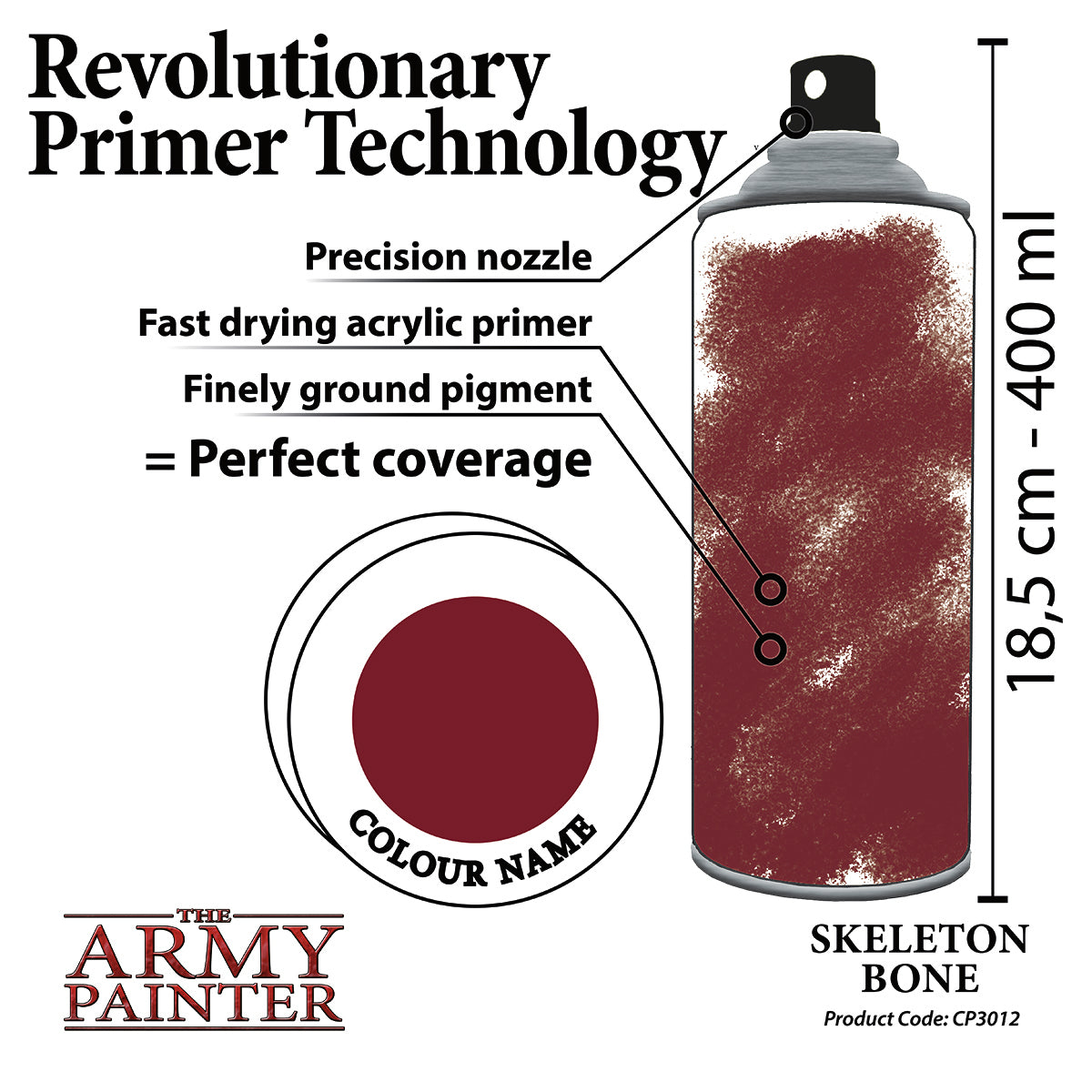 Army Painter Aerosol Spray Primer - Skeleton Bone 400ml