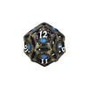 LPG Dice Dragon Eye Dice Set Tarnished Gold/Blue