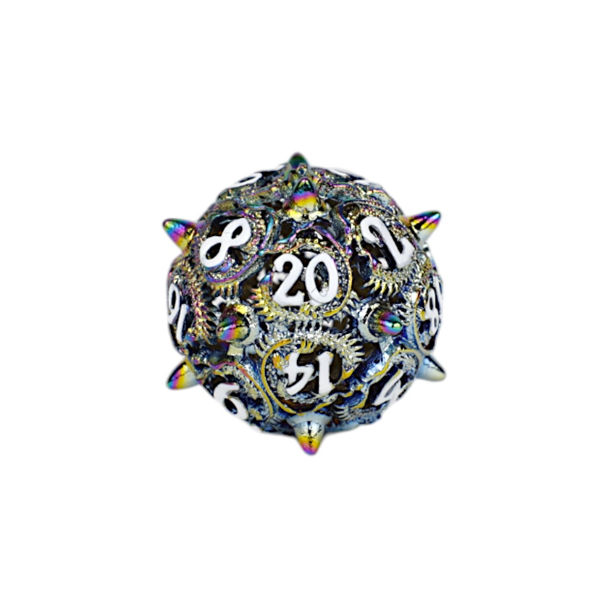 LPG Dice Xeno Hollow Dice Set Oilslick
