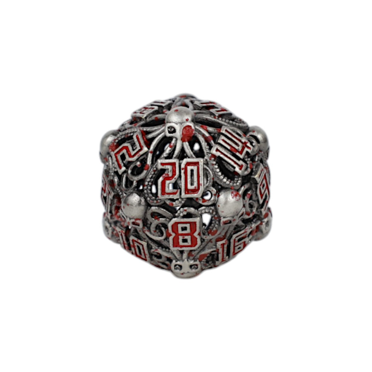 LPG Dice Tentacular Dice Set Bloodied Metal