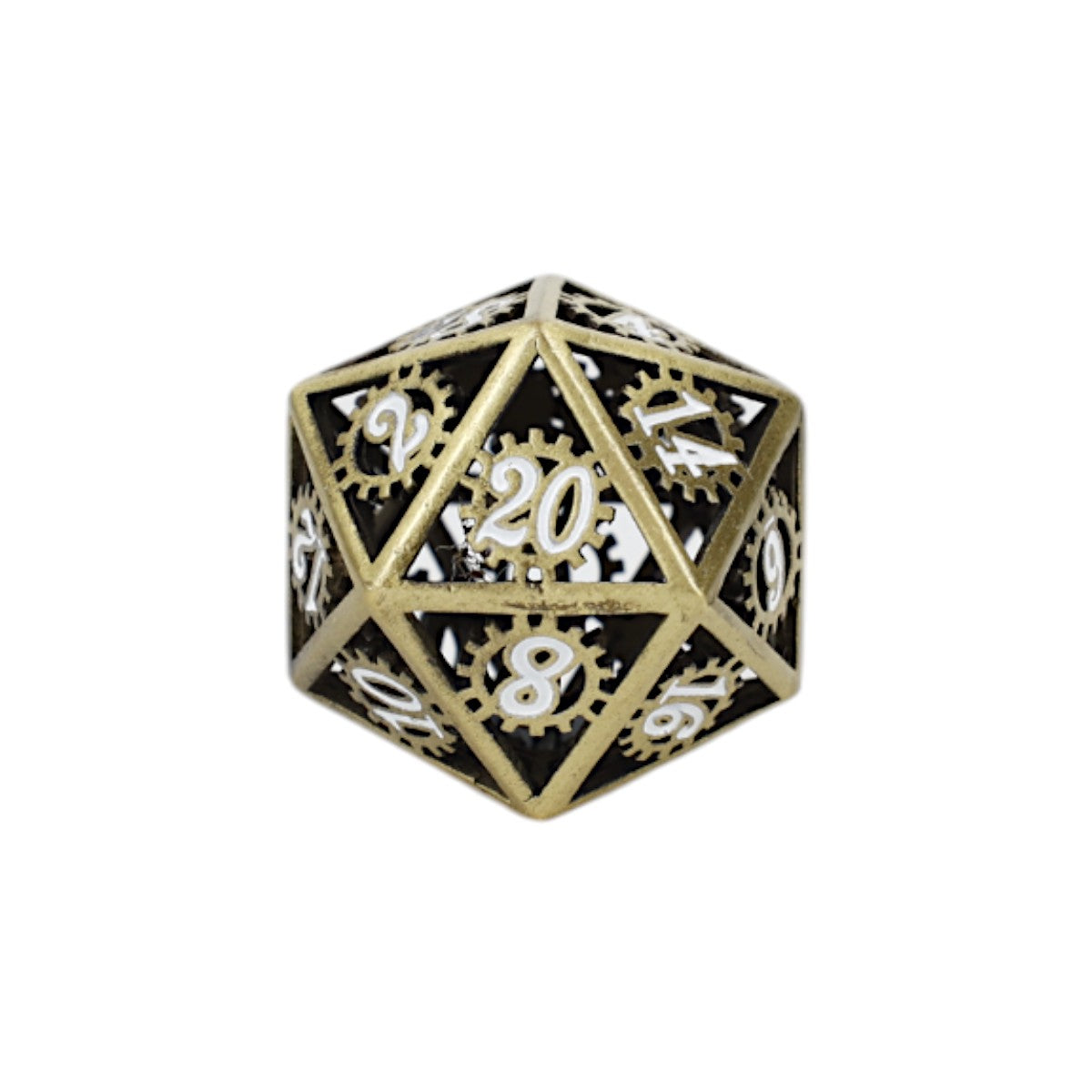LPG Dice Clockwork Sun Dice Set Tarnished Gold