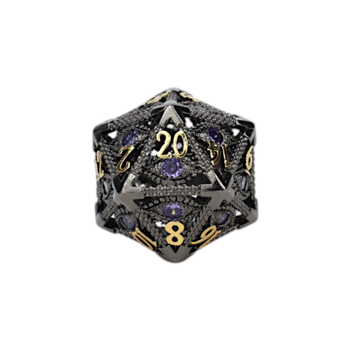LPG Dice Scaled Eye Dice Set Black/Gold