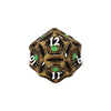 LPG Dice Dragon Eye Dice Set Ancient Bronze/Green