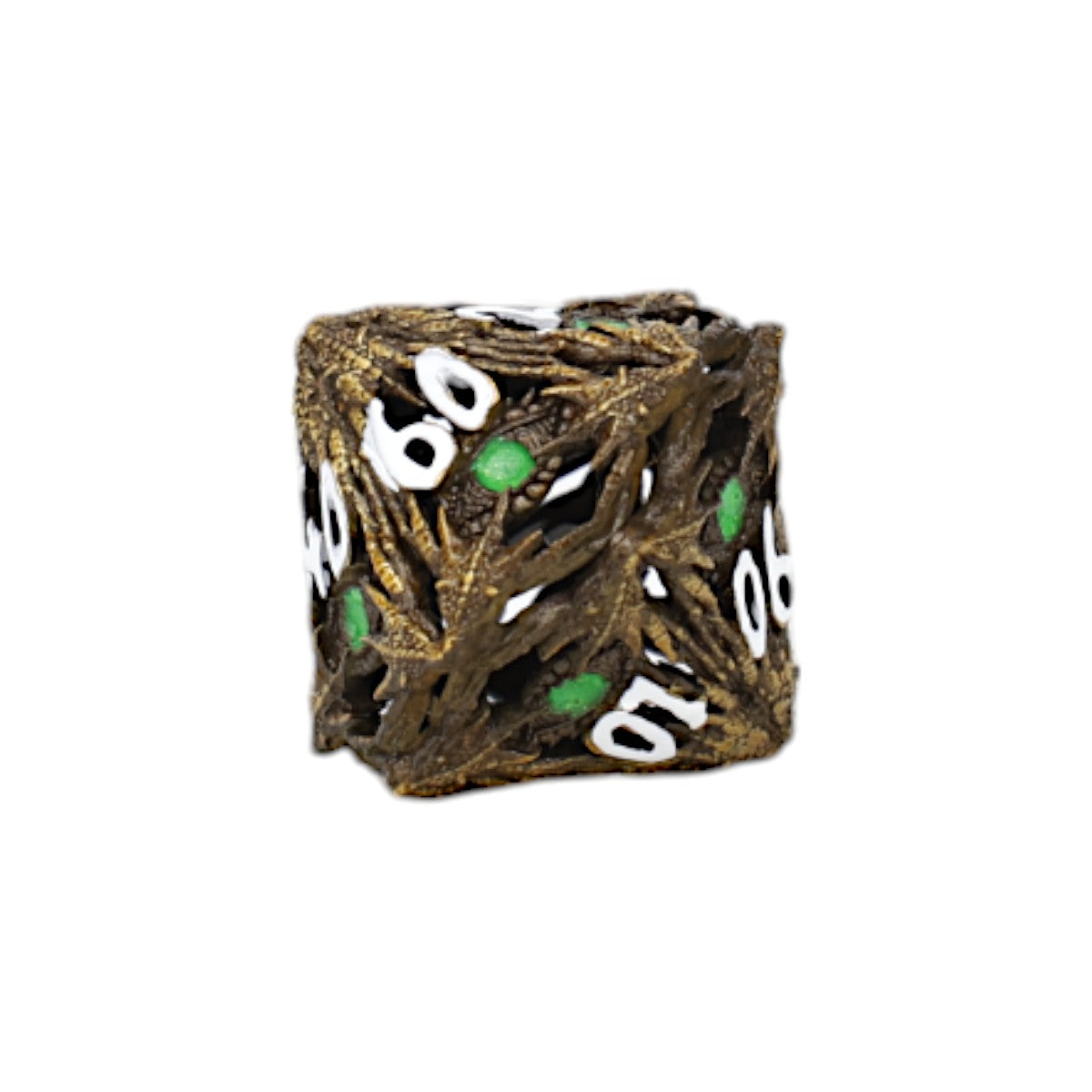 LPG Dice Dragon Eye Dice Set Ancient Bronze/Green