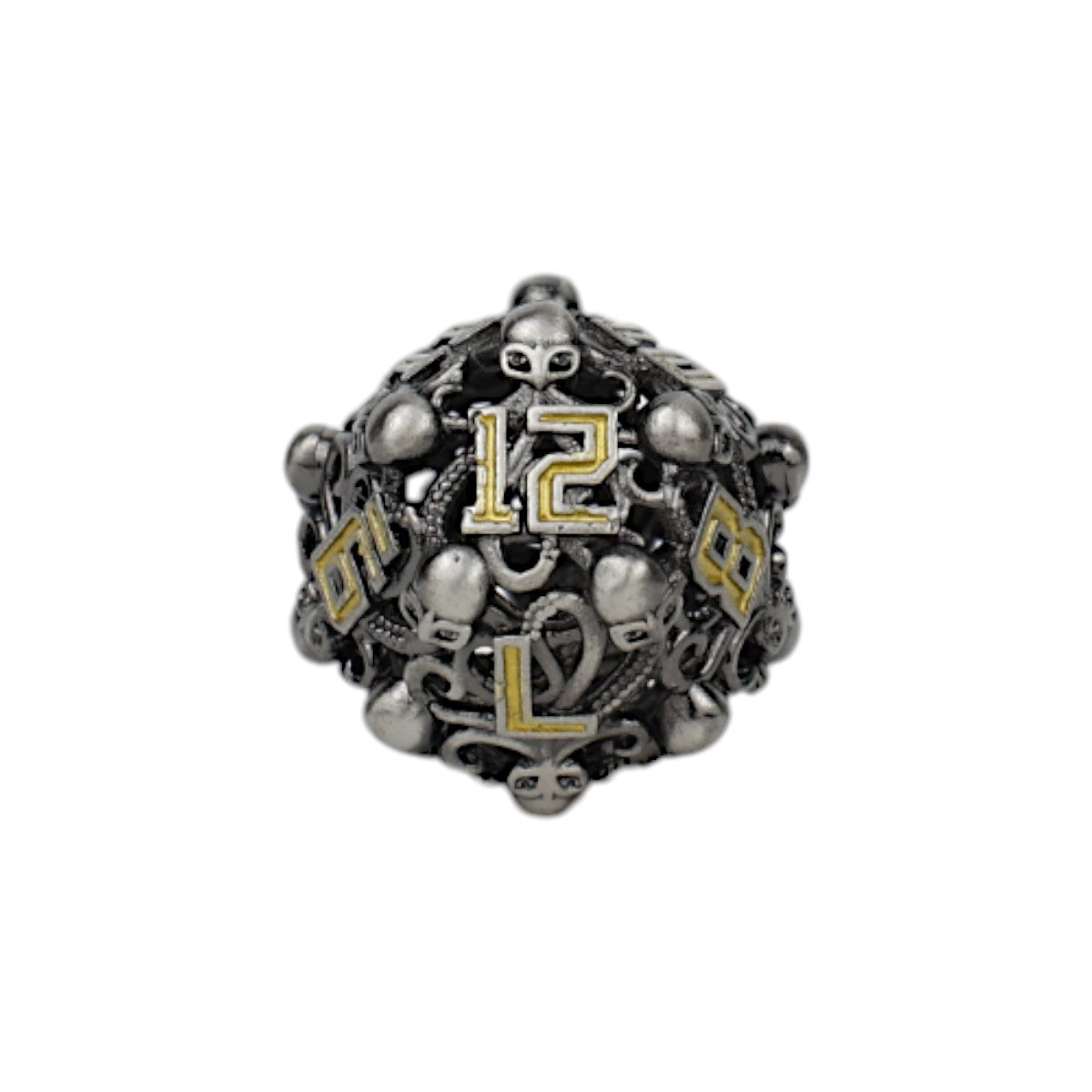 LPG Dice Tentacular Dice Set Chrome/Gold