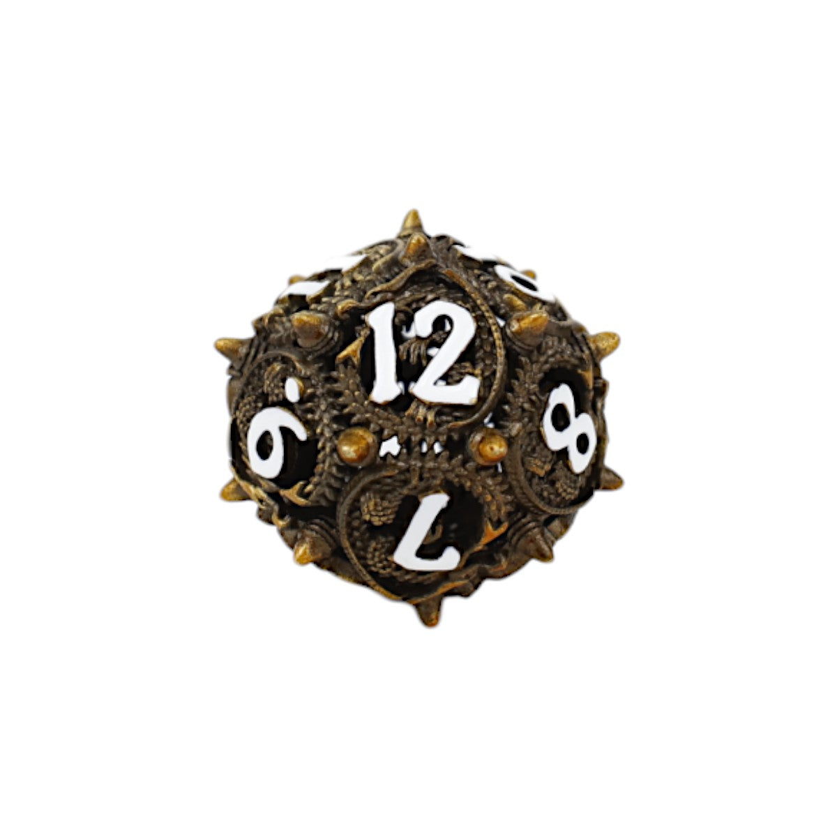 LPG Dice Xeno Hollow Dice Set Ancient Bronze