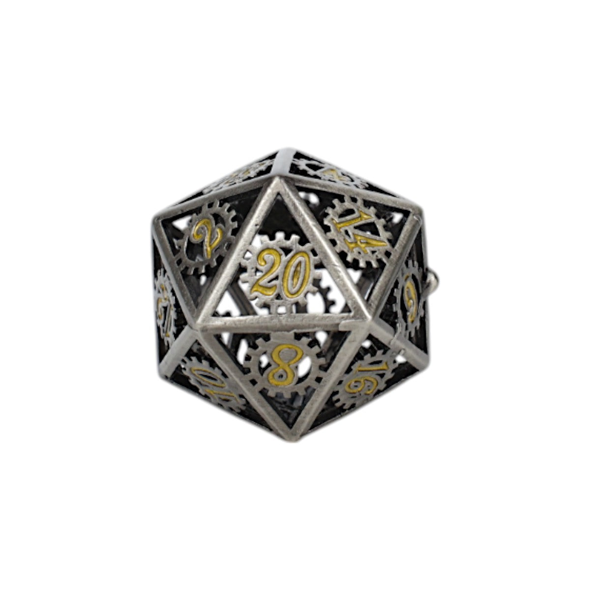 LPG Dice Clockwork Sun Dice Set Chrome/Gold