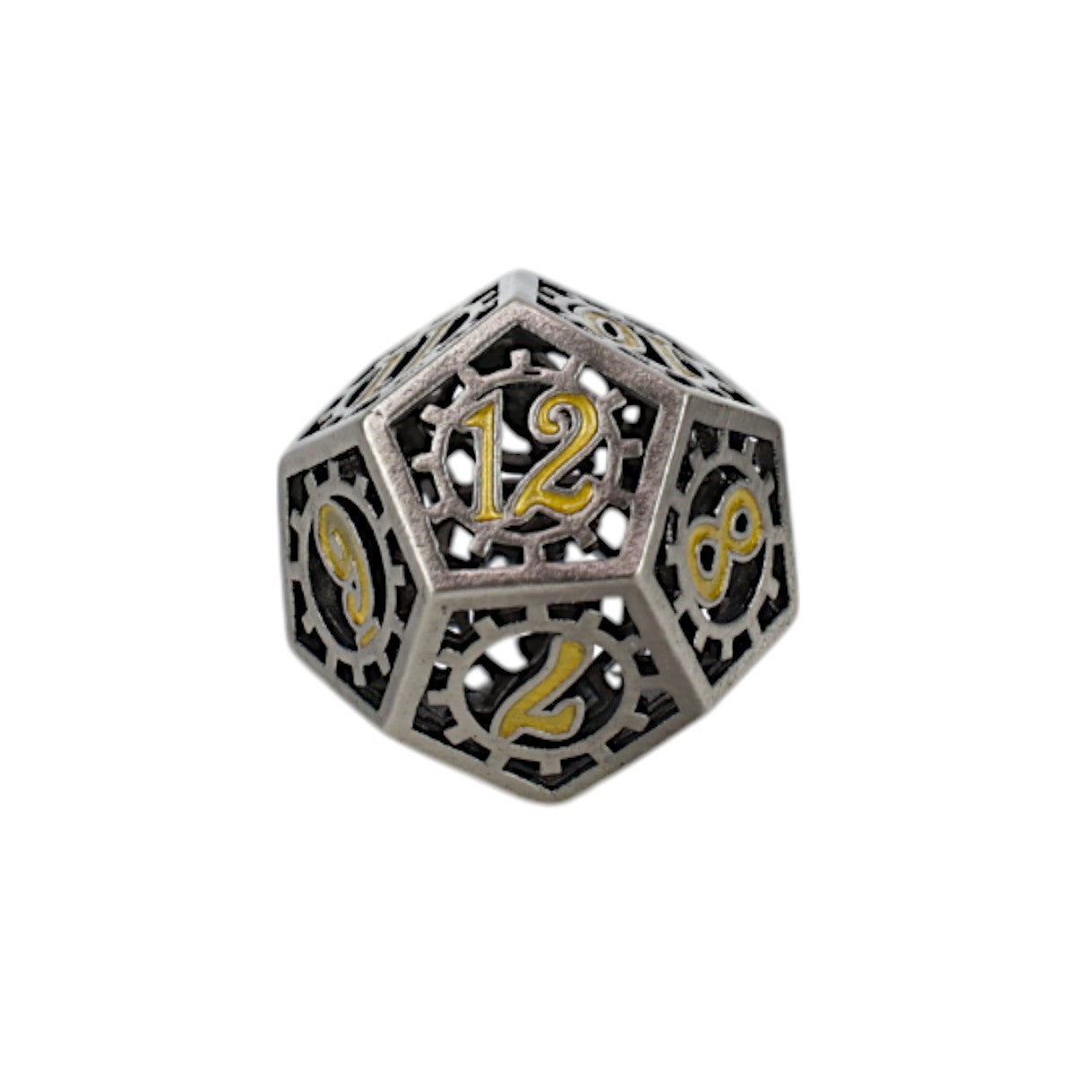 LPG Dice Clockwork Sun Dice Set Chrome/Gold