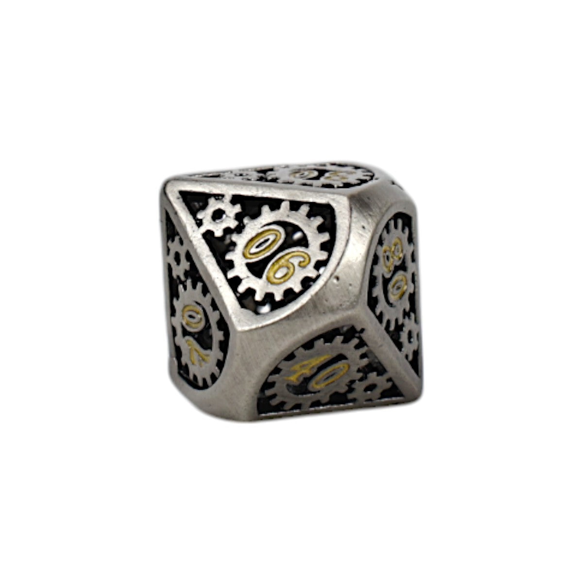 LPG Dice Clockwork Sun Dice Set Chrome/Gold