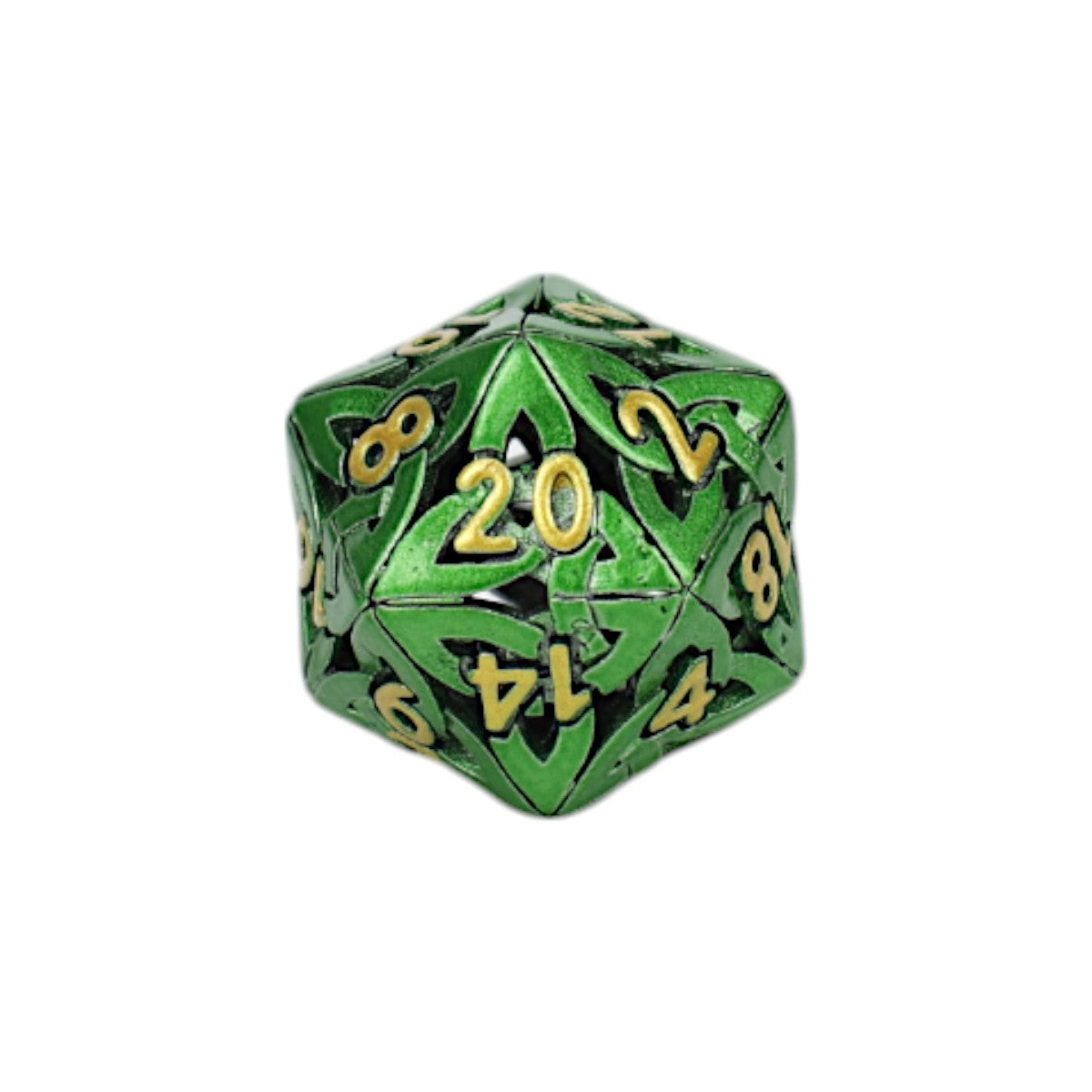 LPG Dice Celtic Hollow Dice Set Old Gold