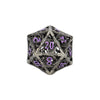LPG Dice Dragon Hollow Dice Set Metal/Purple