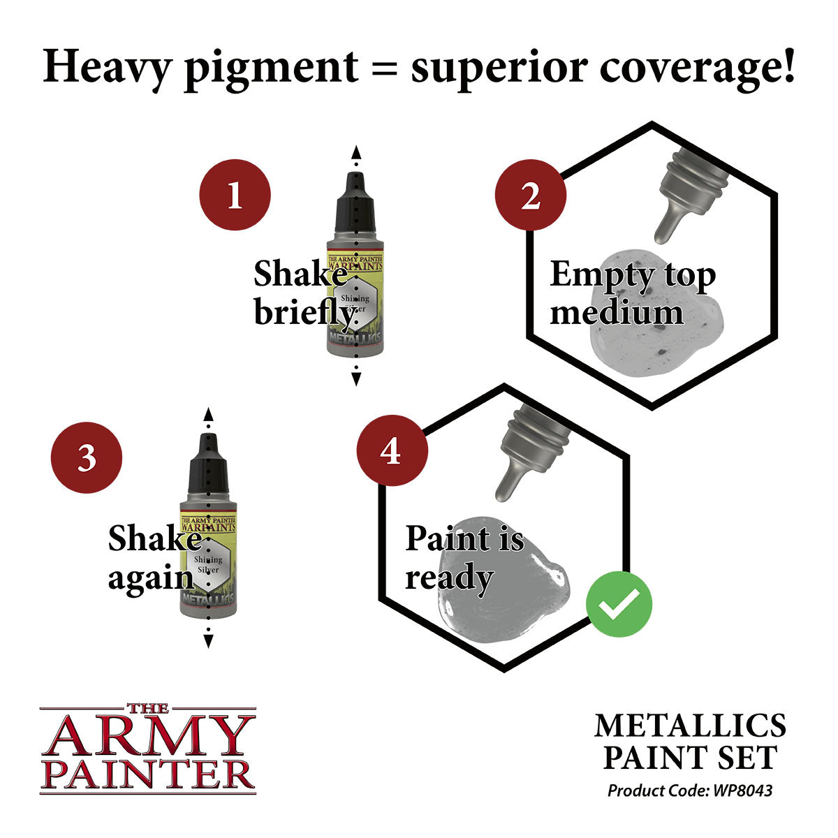 Army Painter - Paint Set - Metallics Paint Set