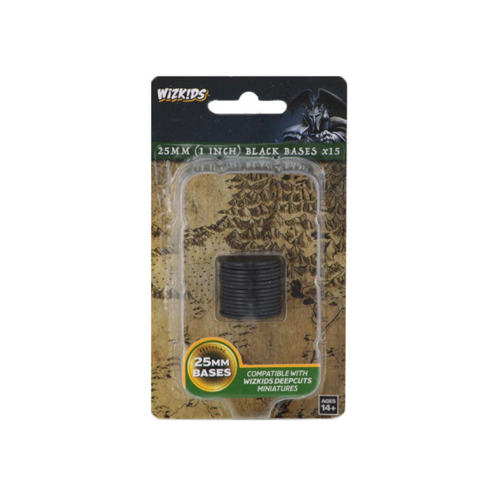 WizKids Deep Cuts Black 25mm Round Base 15ct