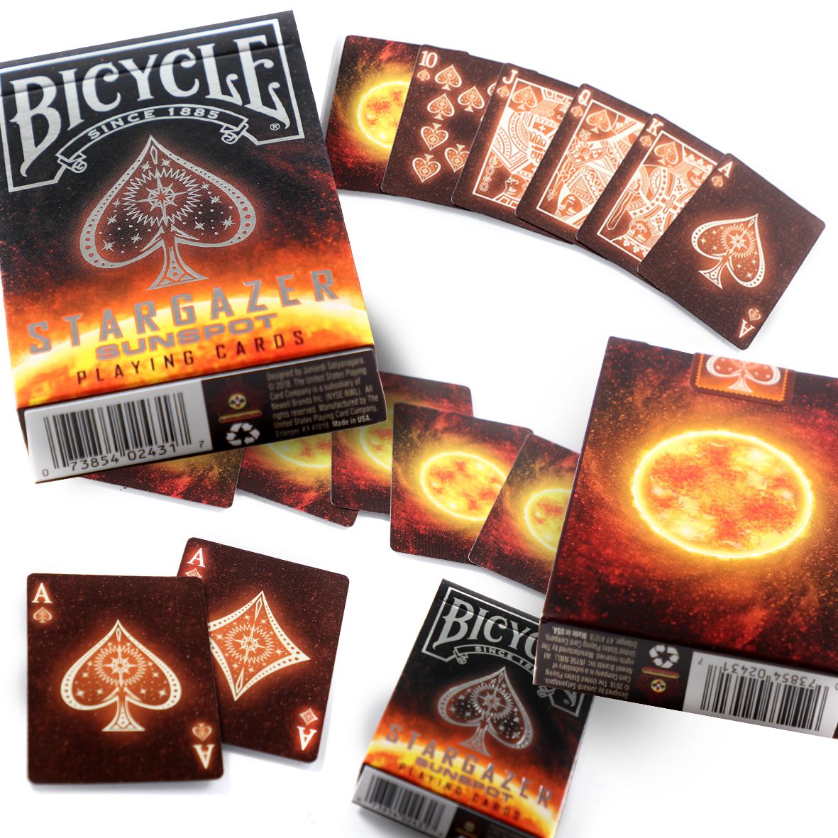 Bicycle Stargazer Sun Spot Playing Cards