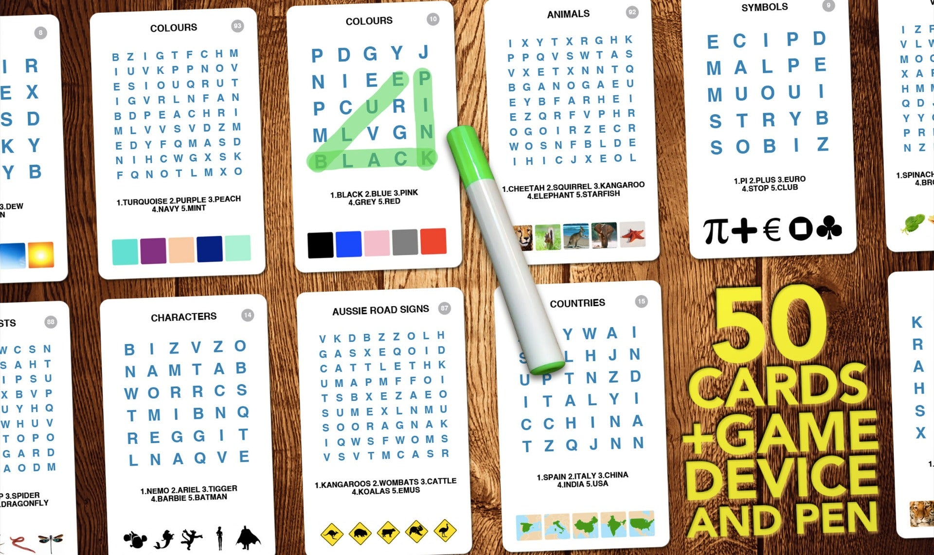 100 PICS Word Search