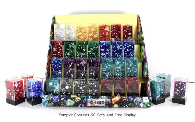 Chessex Box of 50 Translucent Polyhedral Dice Sets 
