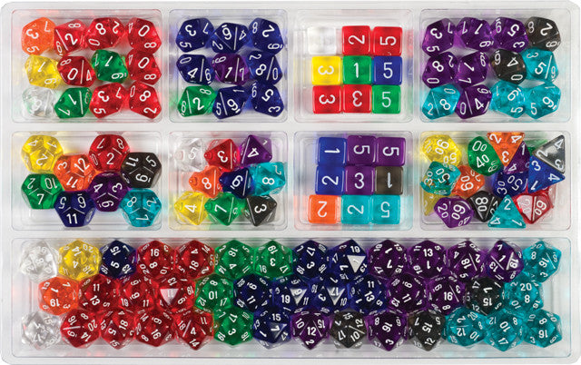 Chessex Translucent Polyhedral Loose Dice Assortment (125 dice)