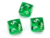 Chessex D10 Dice Translucent Polyhedral Green/white d10