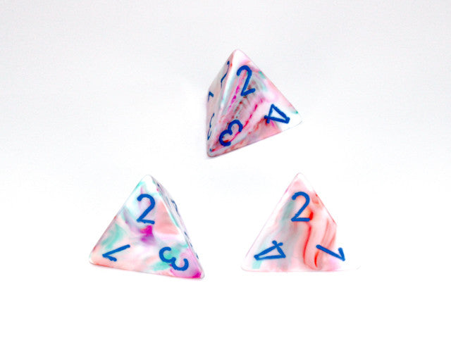 Chessex D4 Dice Festive Polyhedral Pop Art/blue d4