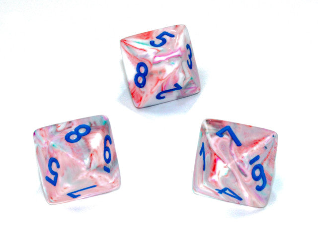 Chessex D8 Dice Festive Polyhedral Pop Art/blue d8