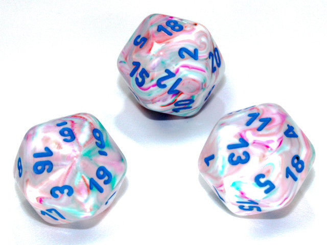 Chessex D20 Dice Festive Polyhedral Pop Art/blue d20