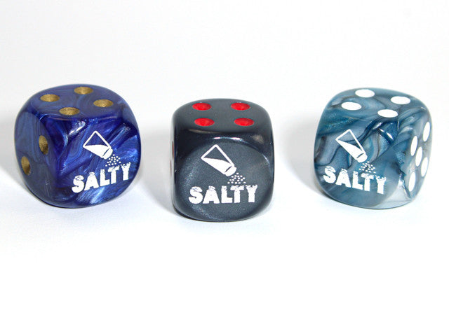 Chessex D6 Dice Salty d6 (Custom engraved)