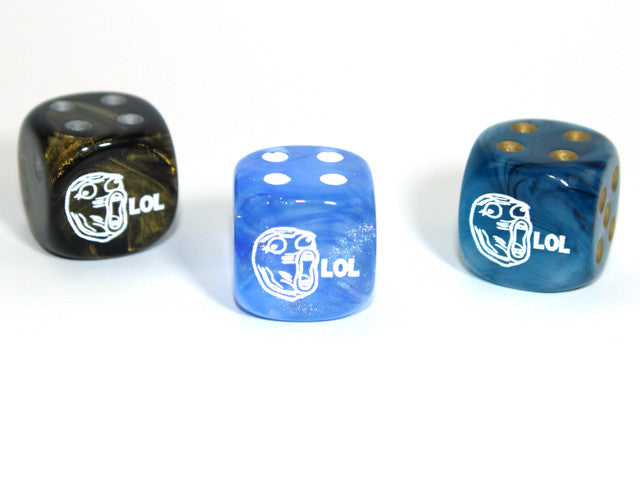 Chessex D6 Dice LOL Face d6 (Custom engraved)