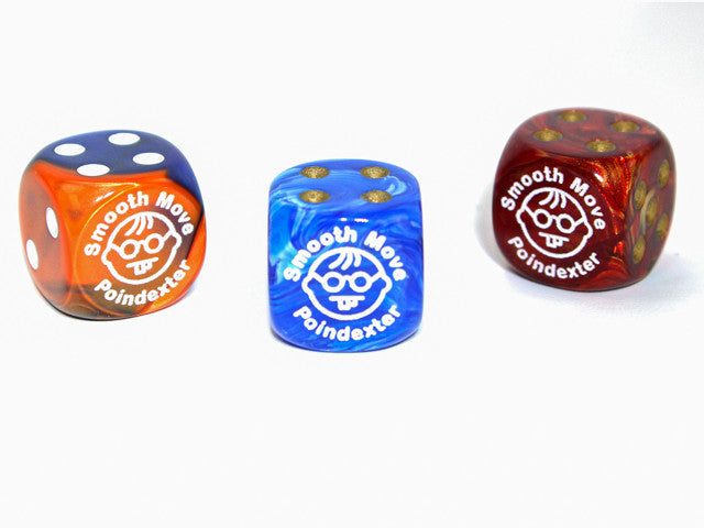 Chessex D6 Dice Smooth Move d6 (Custom engraved)