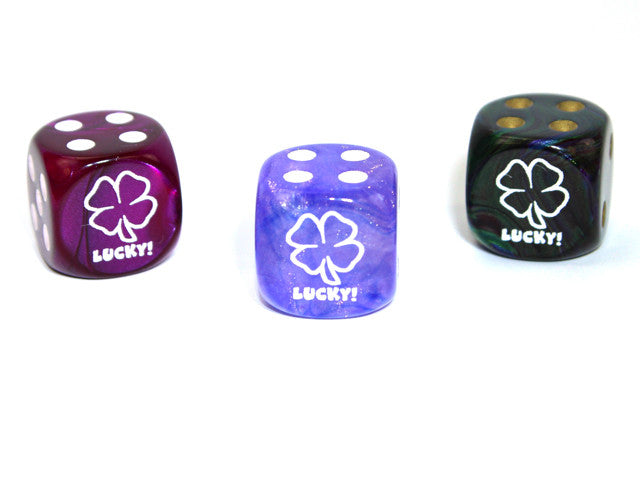 Chessex D6 Dice Lucky d6 (Custom engraved)