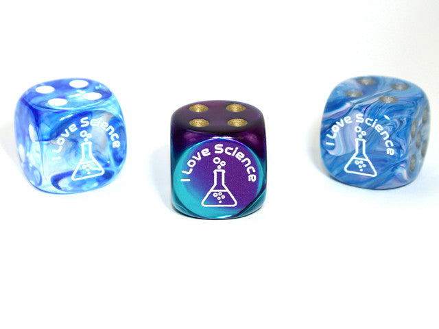 Chessex D6 Dice Science d6 (Custom engraved)
