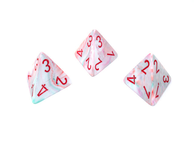 Chessex D4 Dice Festive Polyhedral Pop Art/red d4