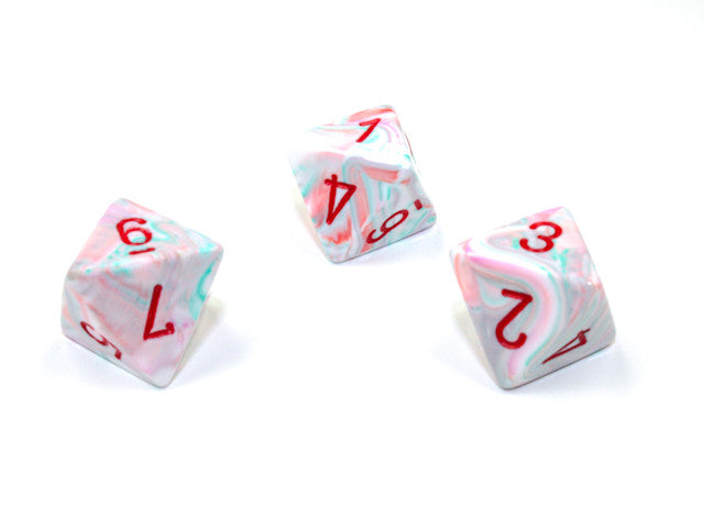Chessex D8 Dice Festive Polyhedral Pop Art/red d8