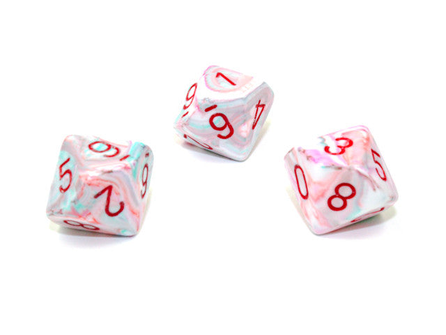 Chessex D6 Dice Festive Polyhedral Pop Art/red 10