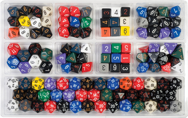 Chessex Opaque Polyhedral Loose Dice Assortment (125 dice)