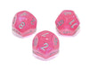 Chessex D12 Dice Borealis Polyhedral Pink/silver Luminary d12